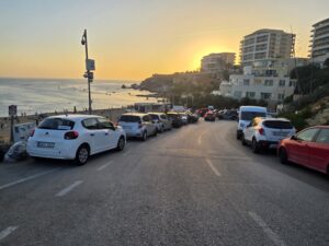 Parking at the golden bay malta