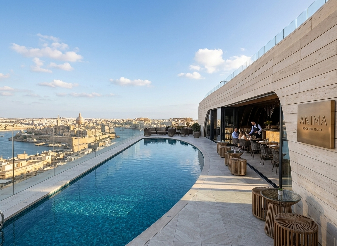 Anima Roof Top best view of Malta