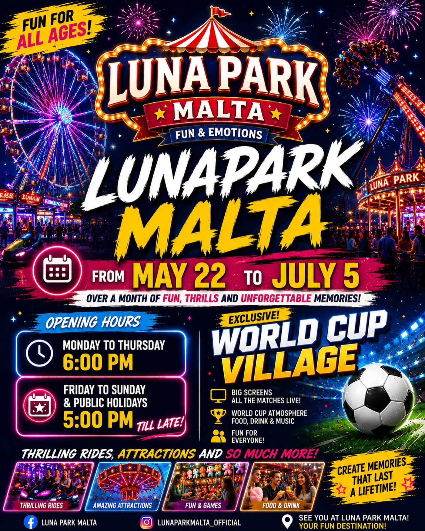 Luna Park Malta 2026 at Ta’ Qali