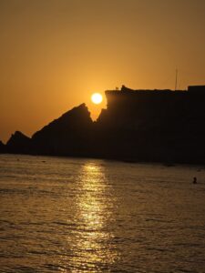 Sunset at Golden bay malta