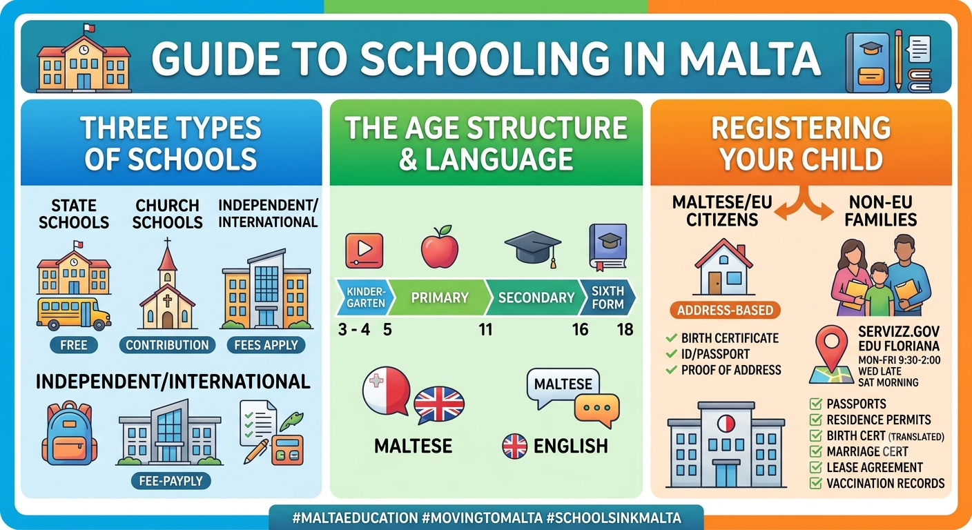 How the School System in Malta Works: A Simple Guide for Maltese, EU and Non-EU Parents